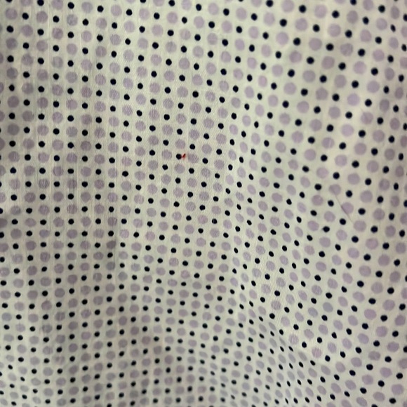 Large Short Report Collection Modern Fit Black + Purple Polka Dot Button Down - Picture 3 of 3
